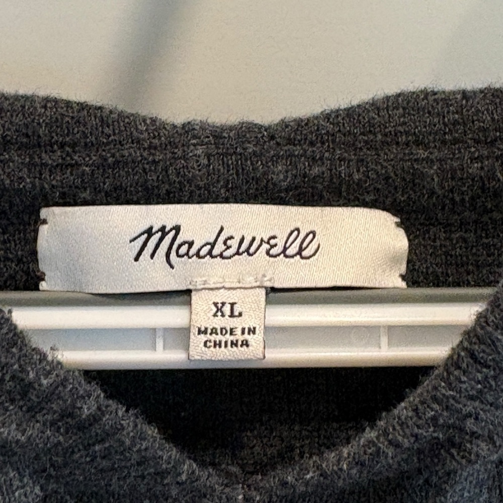 Madewell Womens Hoodie Sweater Dress Size XL Charcoal Gray - Picture 9 of 11